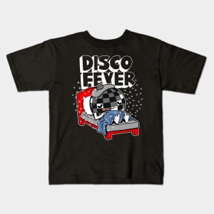 Disco Fever Funny Music Vintage Retro 70's Cartoon Meme Kids T-Shirt